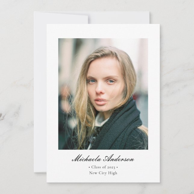 Formell klassisk Elegant, foto Studenten Meddelande (Framsida)