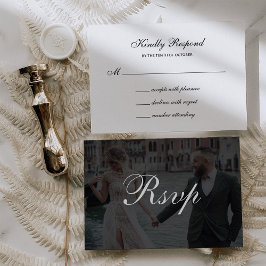 Formell Klassisk och Mörk Overlay | Foto Bröllop OSA Kort