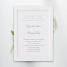 Formell Modern Klassisk Elegant Grön Pärl Bröllop