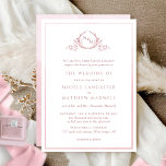 Formell Monogram Dusty Ro Watercolor Bröllop Inbjudningar<br><div class="desc">Förtjusar vänner och familj med den här inbjudan från elegant bröllop som visar bra hand plockade leafy botaniskt monogram med brud och brudgumms initialer. Frontinbjudan trimmade med tunn dammig ro och nyans vattenfärg ram, medan inbjudan med vacker vattenfärg tvättar i dammiga ro och nyanser. Ren och enkel fullt för elegans...</div>