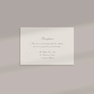 Formell mottagning av blommor från Faux Embossed W Tilläggskort