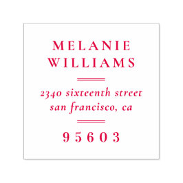 Formell Namn-Returadress Självfärgande Stämpel