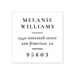 Formell Namn-Returadress Stämpel