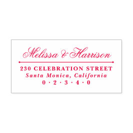 Formell Returadress för elegant Bröllop Namn Självfärgande Stämpel