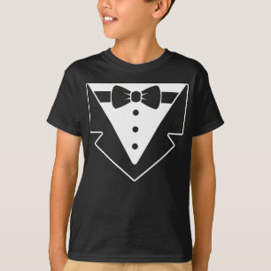 Formell rolig smoking skjorta för barn t shirt