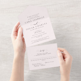 Formell rosa av elegant klassisk bröllop