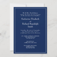 Formell Sapphire Blue Bröllop Brud Föräldrar 