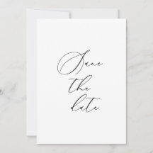 Formell Save The Date-kort