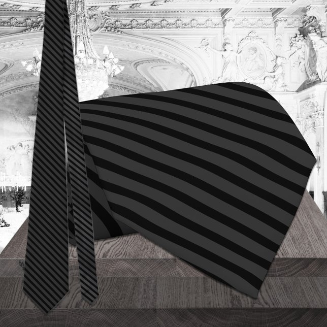 Formell svart diagonal Tuxedo Rand Slips (Skapare uppladdad)