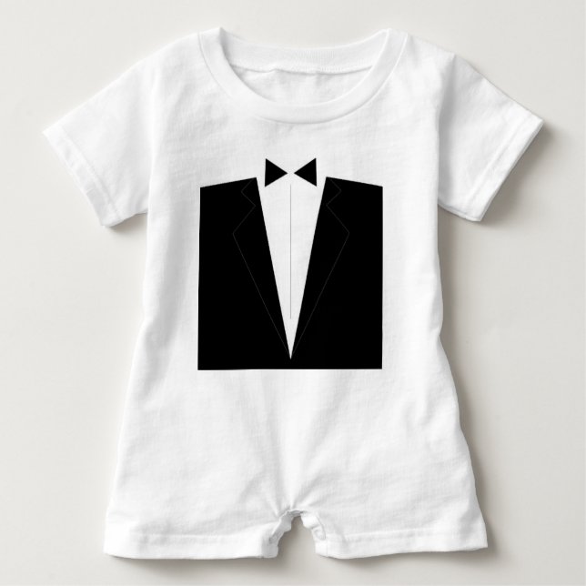 Formell Tux Romper Tröja (Framsida)