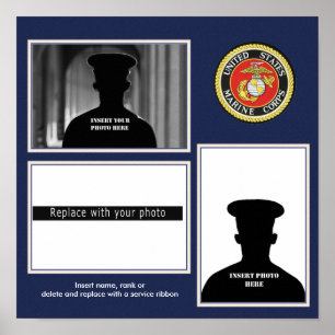 Formell USMC-fotovisning Poster