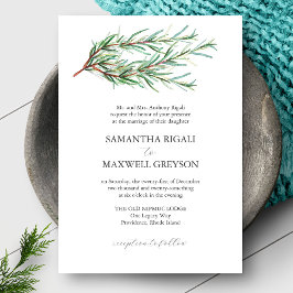 Formella bröllopsinbjudningar Rustic Botanicals Inbjudningar