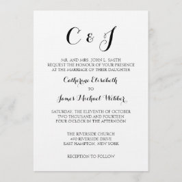 Formella bröllopsinbjudningar Wording Brides Paren Inbjudningar