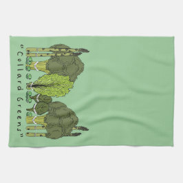 Formella Collardgröntar Kökshandduk