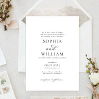 Formella Cordially Invited Bröllopsinbjudningar