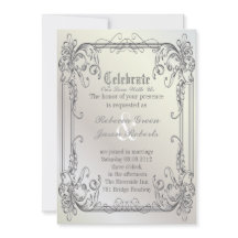 Formella eleganta virvlar Pärlvita vintage bröllop