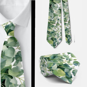 Formella eucalyptus-halsband Enkla och klassiska Slips