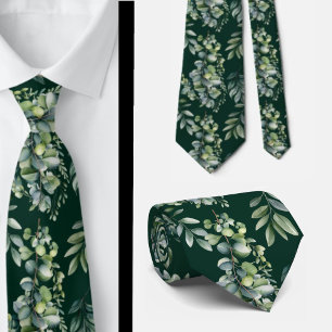Formella eucalyptus-halsband Enkla och klassiska Slips