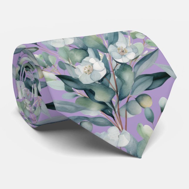 Formella halsdukar i Eucalyptus | Enkla och klassi Slips (Rullad)