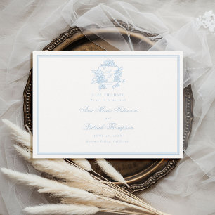 Formella Hydrangeas Crest Classic Blue Ram Wedding Spara Datumet
