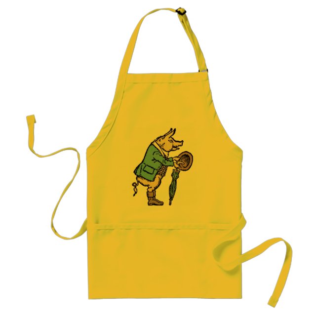 Formellt antiskt gris-Jacka-piggy Cute Antique Förkläde (Framsidan)