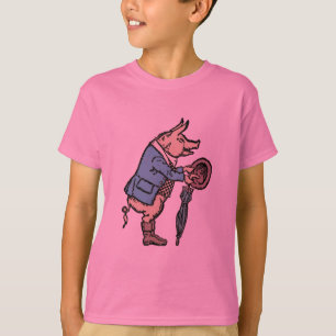 Formellt antiskt gris-Jacka-piggy Cute Antique T-shirt
