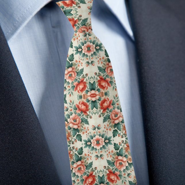 Formellt Blommönster Slips (Skapare uppladdad)
