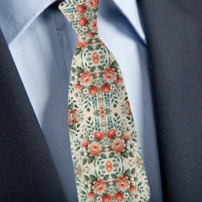 Formellt Blommönster Slips (Skapare uppladdad)