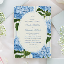 Formellt Blue Preppy Hydrangea Garden Wedding
