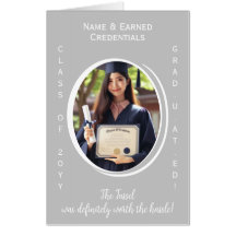 Formellt från alla oss Silver, White Student Photo