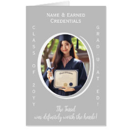 Formellt från alla oss Silver, White Student Photo