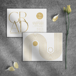 Formellt geometriskt Studenten White Guld ID905