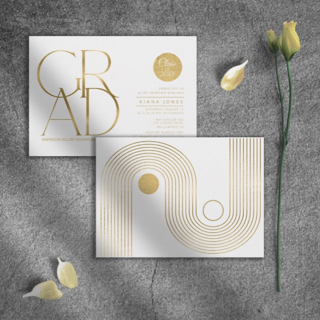 Formellt geometriskt Studenten White Guld ID905 (Skapare uppladdad)