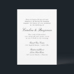 Formellt klassiskt skript Elegant bröllop Inbjudningar<br><div class="desc">Formell,  traditionell skriptinbjudan Elegant bröllop</div>