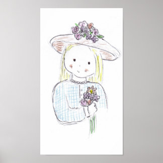 Formellt med blommor poster