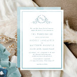 Formellt monogram - glaset Watercolor Bröllop Inbjudningar<br><div class="desc">Förtjusar vänner och familj med den här inbjudan från elegant bröllop som visar bra hand plockade leafy botaniskt monogram med brud och brudgumms initialer. Frontinbjudan trimmade med tunn sage och sjöglas, vattenfärgen ram, medan inbjudan med vacker vattenfärg tvättar i sage- och sjöglasnyanser. Ren och enkel fullt för elegans och elegans....</div>