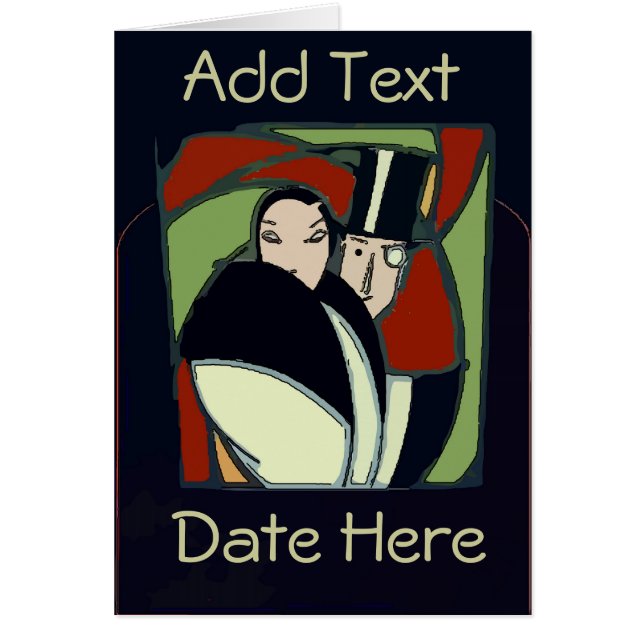 Formellt par hälsningskort (Framsidan)