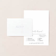 Formellt Silver Foil OSA Bröllop