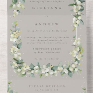 Formellt soja + eukalyptus Winter Wedding