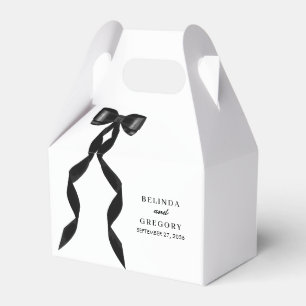 Formellt svart band Elegant bröllop Presentaskar