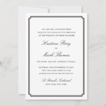 Formellt svart och vitt Bröllop