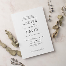 Formellt svart och vitt bröllop