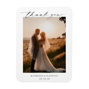 Formellt traditionellt foto Classic Elegant bröllo Magnet