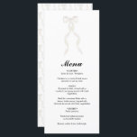 Formellt vitt fält Ribbon Elegant bröllop Meny<br><div class="desc">Ett modernt färgat vitt armband med bröllop med vita färg-toner. Denna moderna bröllop-design i contemporary är perfekt för alla säsonger. En minimalistisk, formell, minimalistisk, vit perfekt för att utforma alla bröllop-teman. En enkel och trendig bröllop-menykortsdesign med modernt enkelt inslag. Det finns också möjlighet att matcha bröllopsinbjudningar och andra artiklar i...</div>