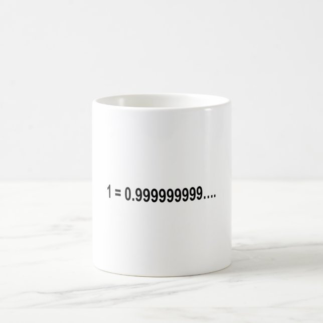 Formelmatematik 1 = 0,999999999... kaffemugg (Center)
