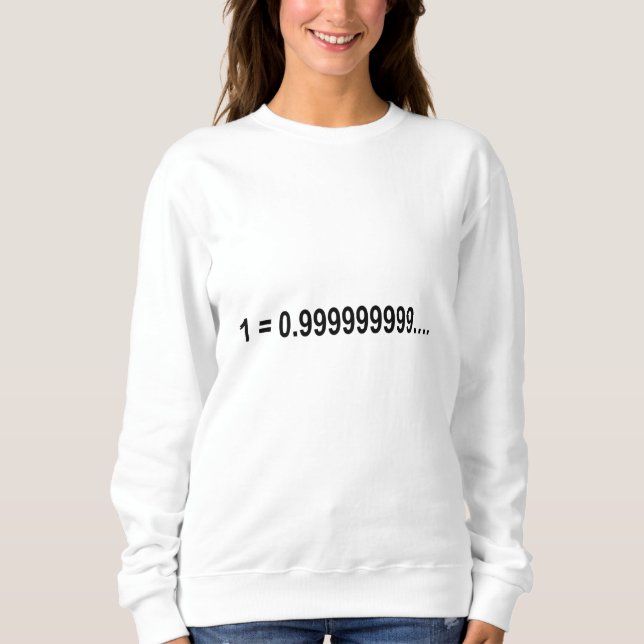 Formelmatematik 1 = 0,999999999... t shirt (Framsida)