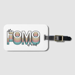 Formen är verklig Pastel Modern Typografi Bagagebricka