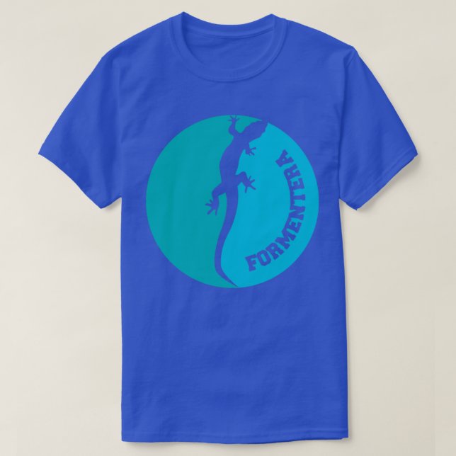 Formentera Lizard Design T Shirt (Design framsida)