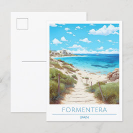Formentera Spain Travel Vykort