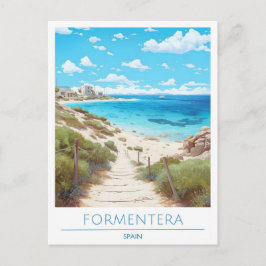 Formentera Spain Travel Vykort